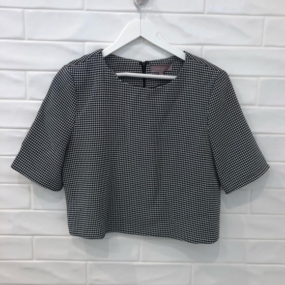 HARPER houndstooth crop top - Picture 1 of 7